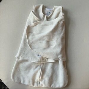 Halo Cream Baby Swaddle Sleep Sack Newborn 0-3 Months Microfleece